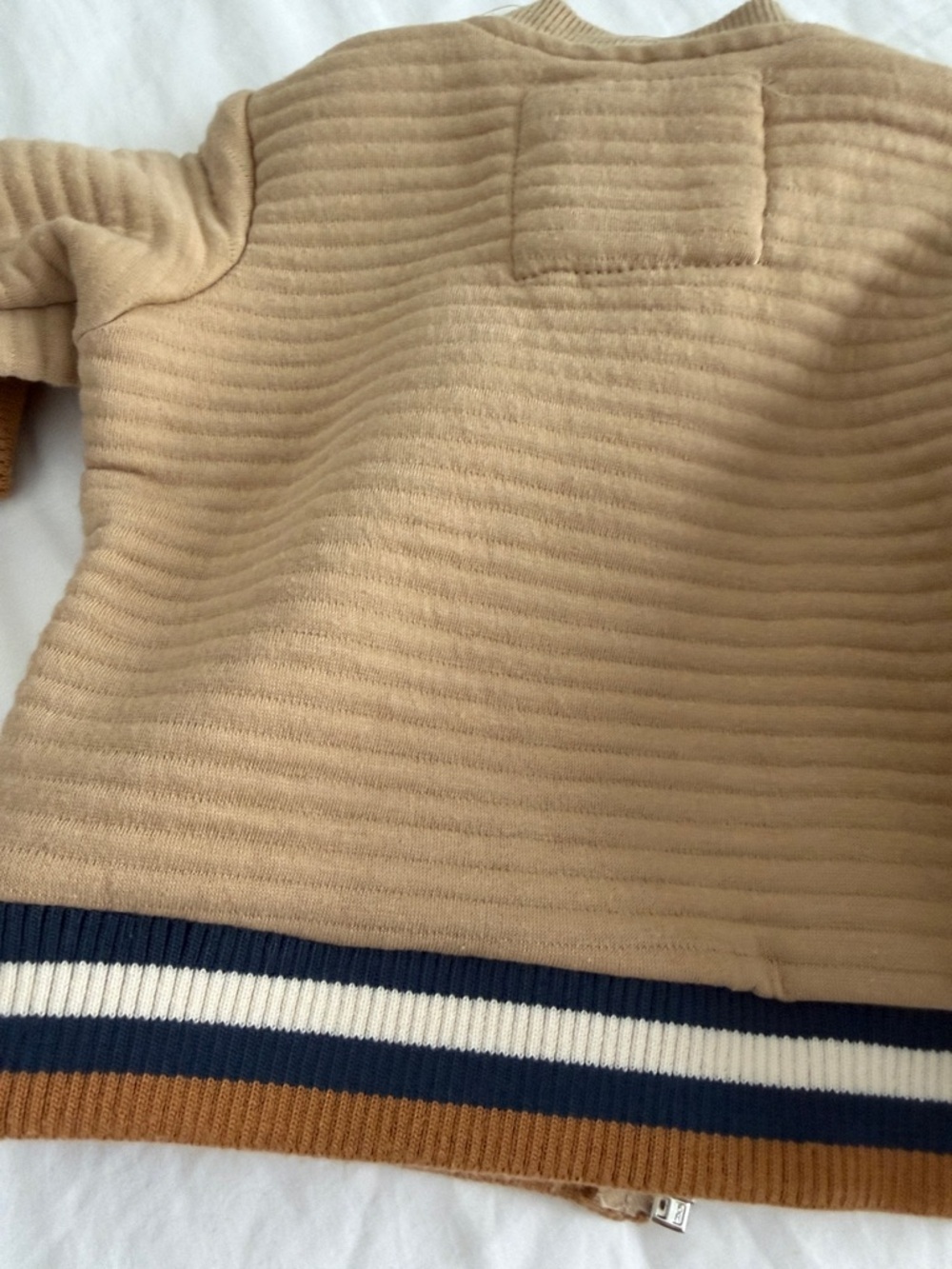 Children's Tan Bear Zip-Up Jacket - Picture 8 of 8